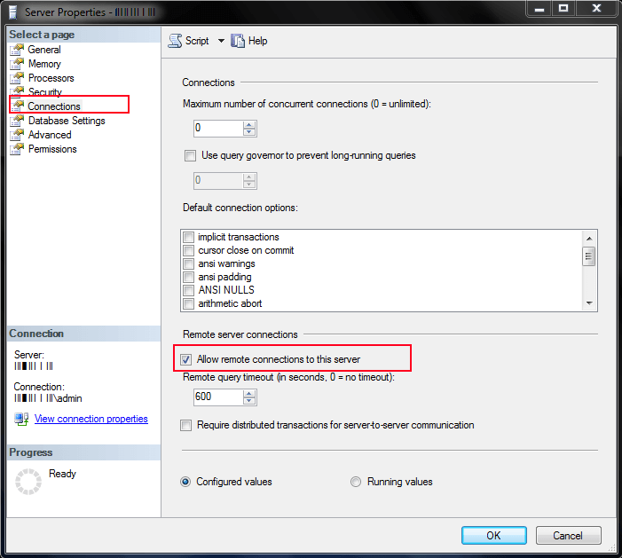 SQL Server Does Not Exist Or Access Denied