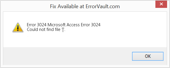 runtime error 3024 could not find file Access
