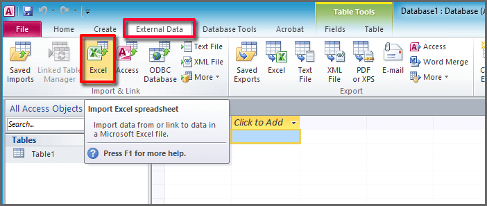 Link Access Database To Excel Spreadsheet 2