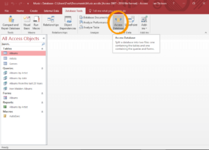 How To Split Access Database 2016 Into Front-End & Back-End Databases