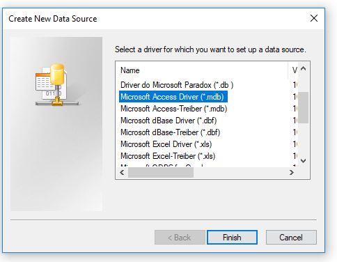 Microsoft Access Driver (*.mdb)
