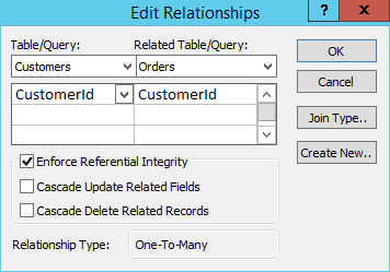 How To Create, Edit And Delete MS Access Relationships