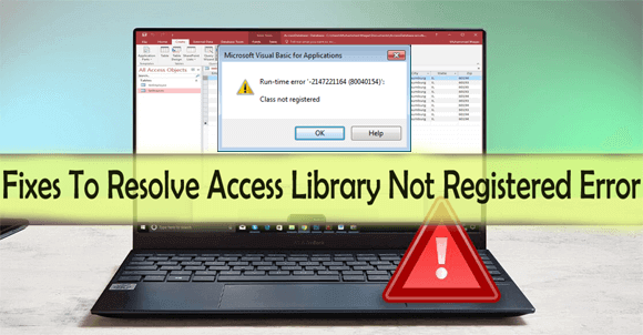 MS Access automation error library not registered