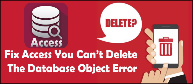 You Can t Delete The Database Object In Access Archives MS Access Blog