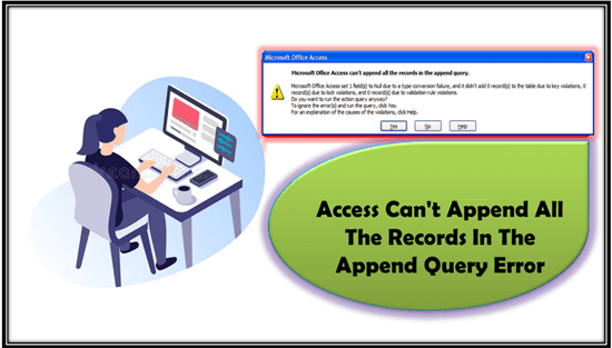 can't append all the records in the append query