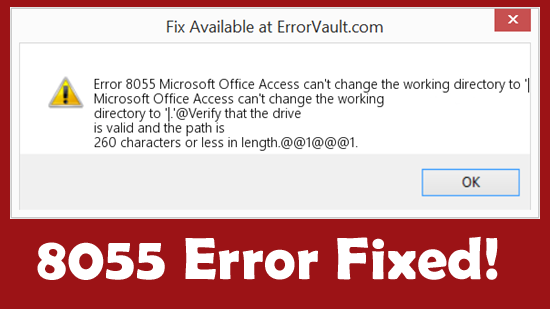 Access Can't Change the Working Directory Error
