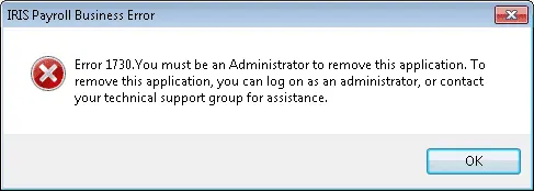 MS Access Runtime Error 1730